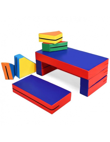 COSTWAY Sofa Divano da Gioco per Bambini, Gioco Puzzle Componibile