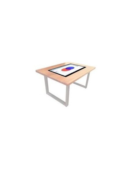Tavolo interattivo Smartmedia 32" capacitivo con android integrato, piano in legno e struttura portante in ferro per le scuole