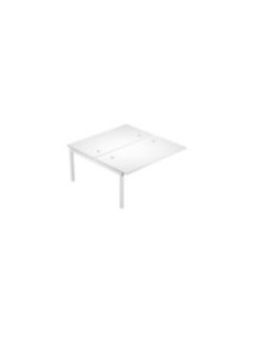 Postazione doppia aggiuntiva bench linea Metal e Wood per le scuole.
