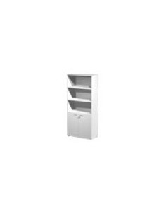 Armadio alto con ante basse battenti -  linea metal e wood per le scuole.