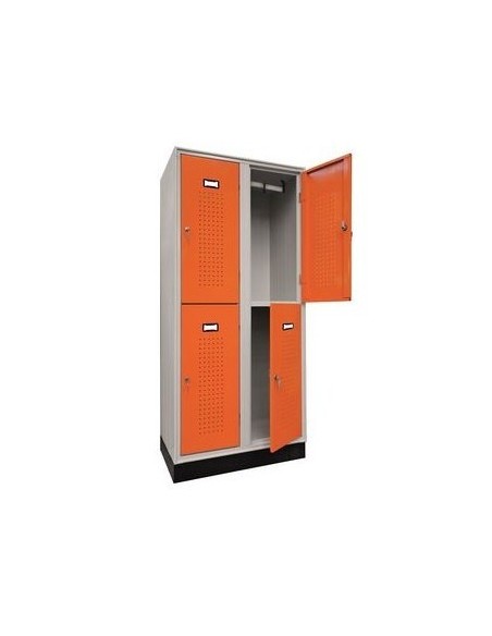 Armadio multi spogliatoio – linea Cornice - Fasma 4 posti per le scuole.